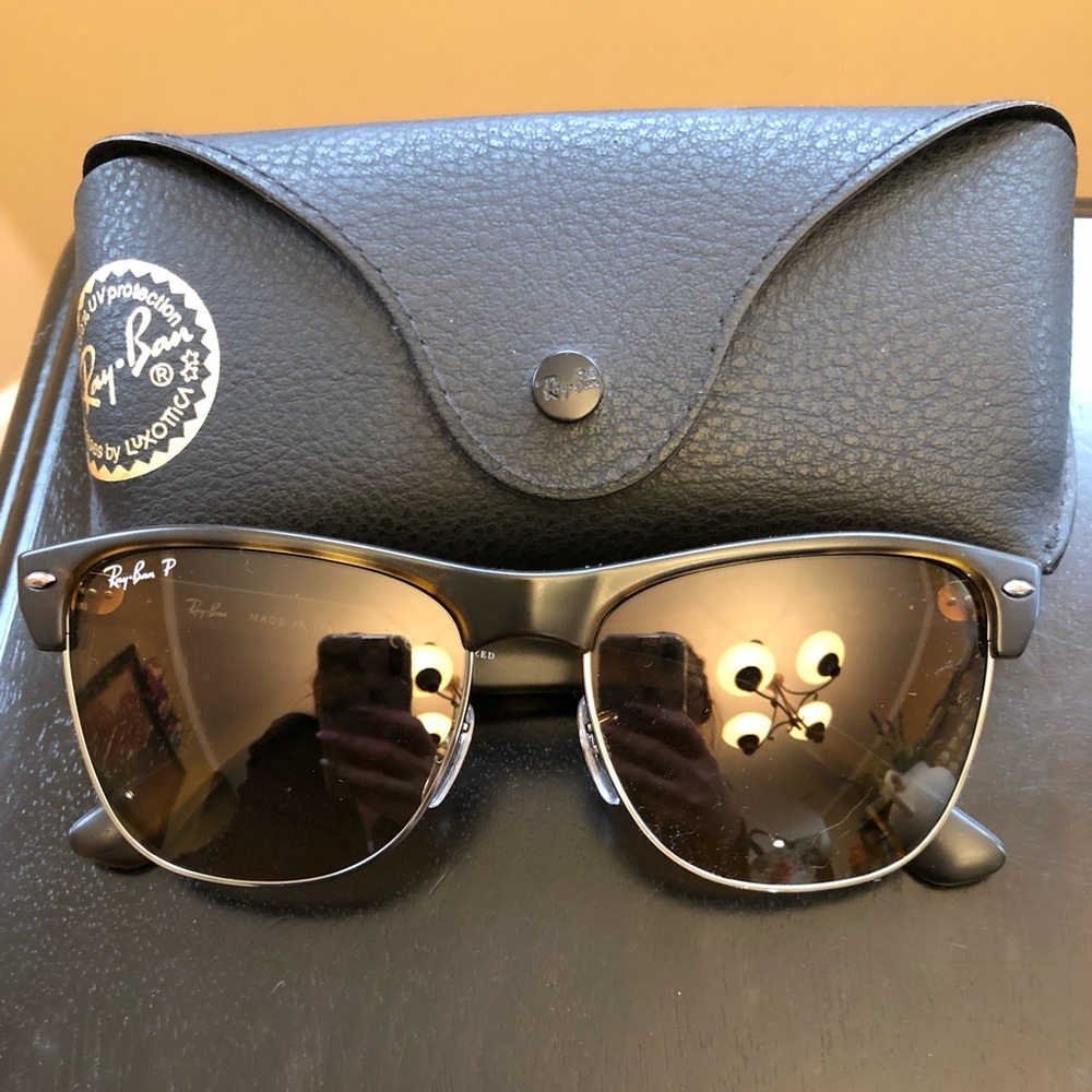 Ray-Ban Polarized Clubmaster Oversized sunglasses